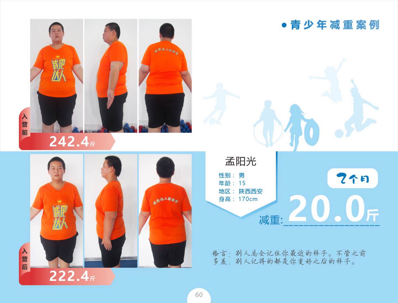 减肥达人孟阳光2个月瘦20斤
